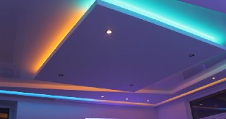 Натяжной потолок с подсветкой Краснотурьинск, цена от 2075 руб.